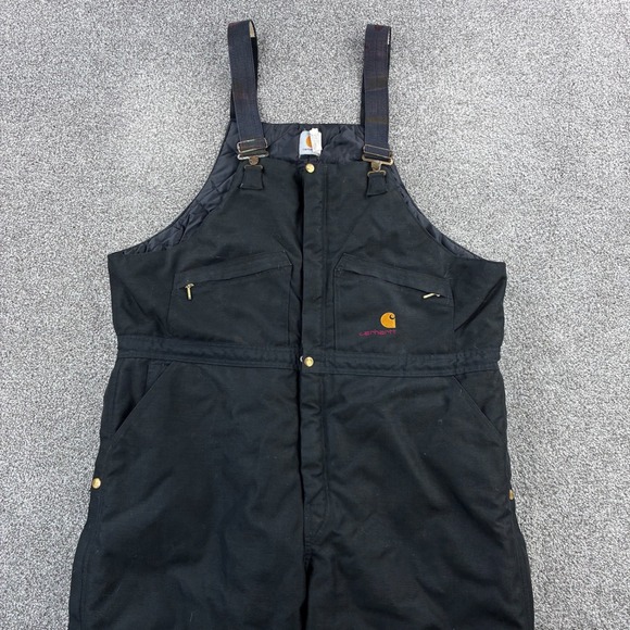 Carhartt Other - Carhartt Firm Duck Bib Overalls Mens 48x30‎ Arctic Insulated Canvas Double Knee